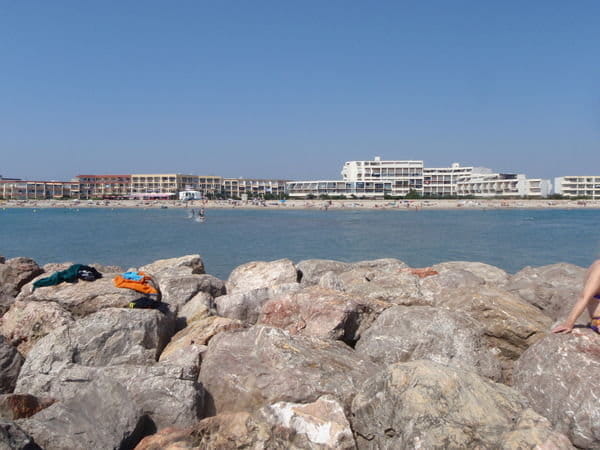 Looking back at the beach.