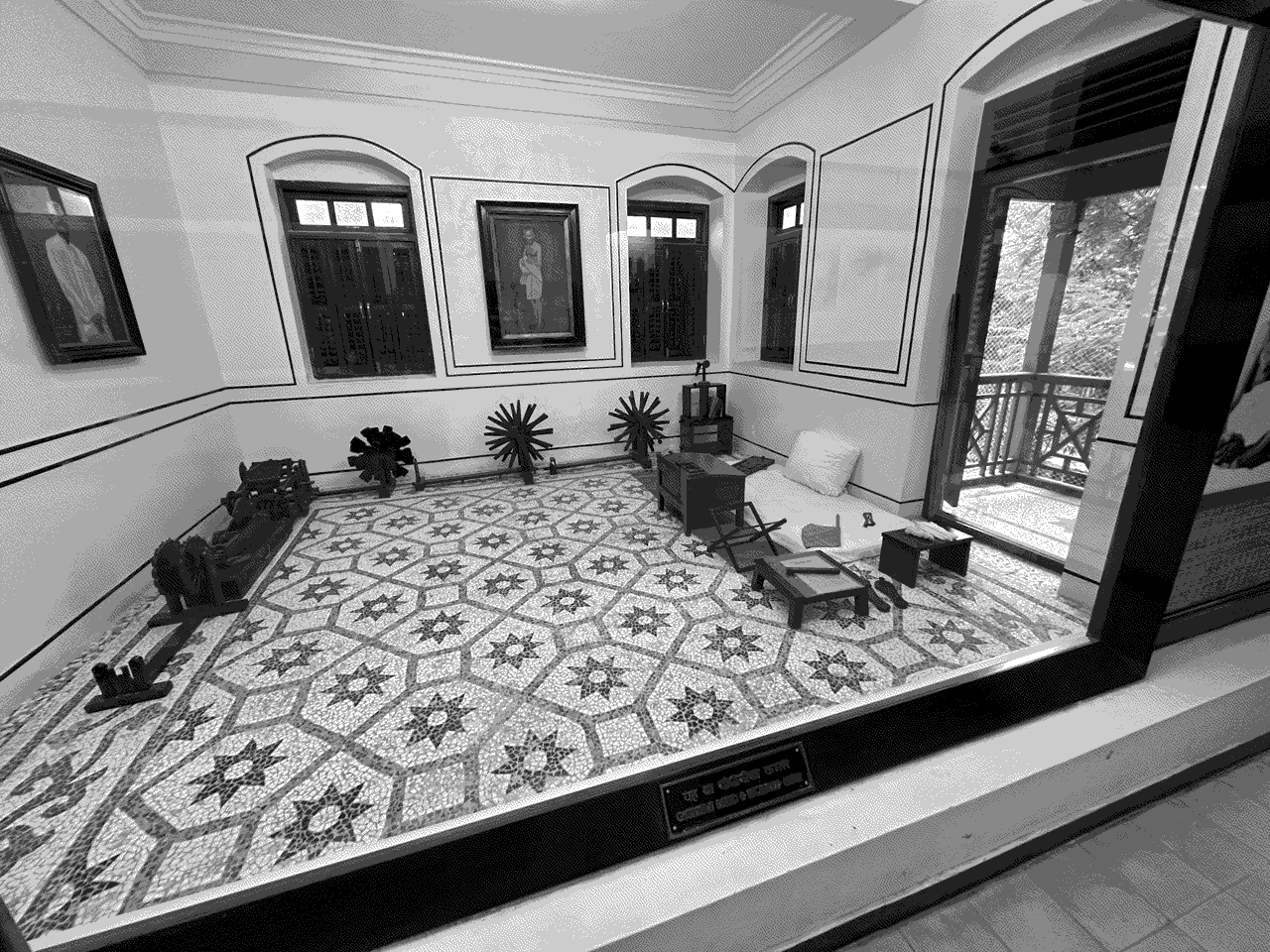Gandhi's preserved living quarters