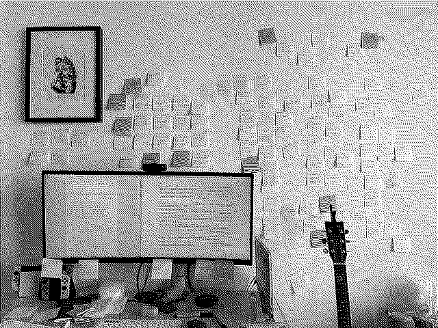 The wall behind my work station is taken up by the loose shape of my second manuscript in post-it form.