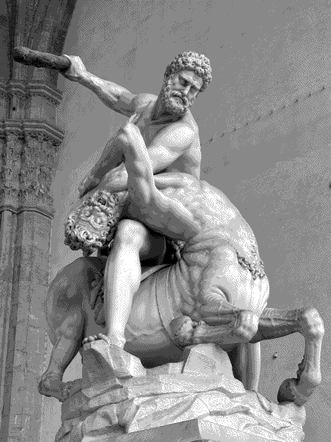 Everyone talks about Michelangelo's David, but not enough people talk about Giambologna's Heracles and Nessus.
