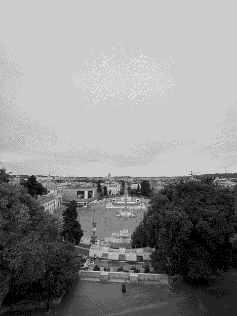 The view of Rome from Terrazza del Pincio.