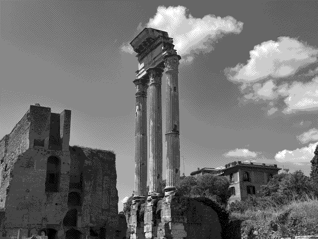 Some columns in the Roman Forum.