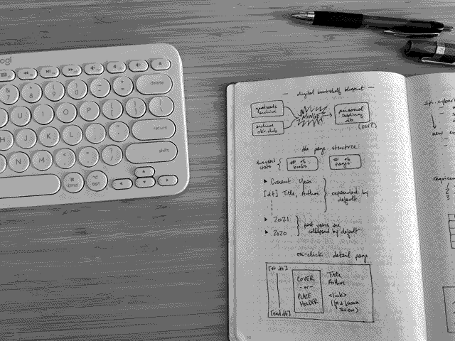 This one is from around December 2023. I didn't go back further than that because I didn't want to dig up any of my older notebooks.