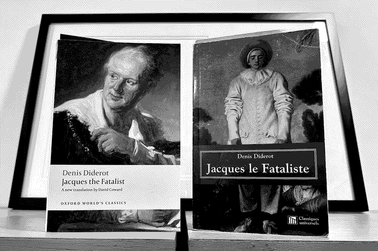 a picture of 'Jacques the Fatalist' by Denis Diderot in situ.