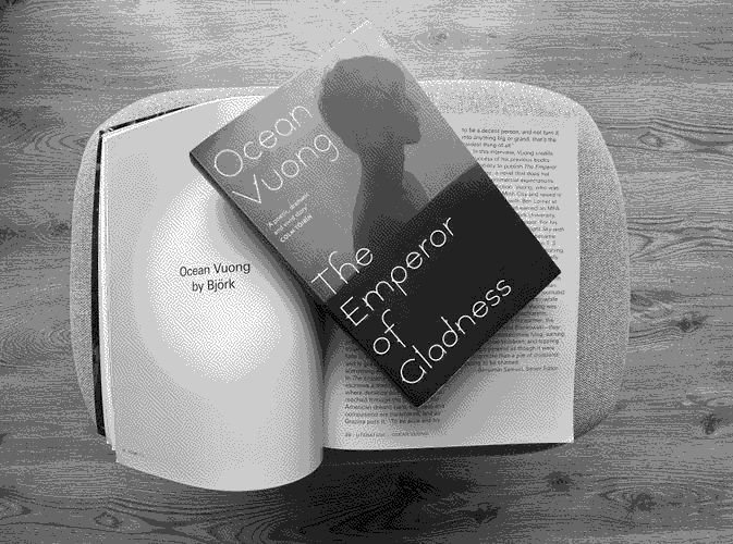 a picture of 'The Emperor of Gladness' by Ocean Vuong in situ.