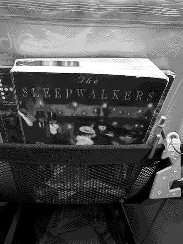 a picture of 'The Sleepwalkers' by Hermann Broch in situ.
